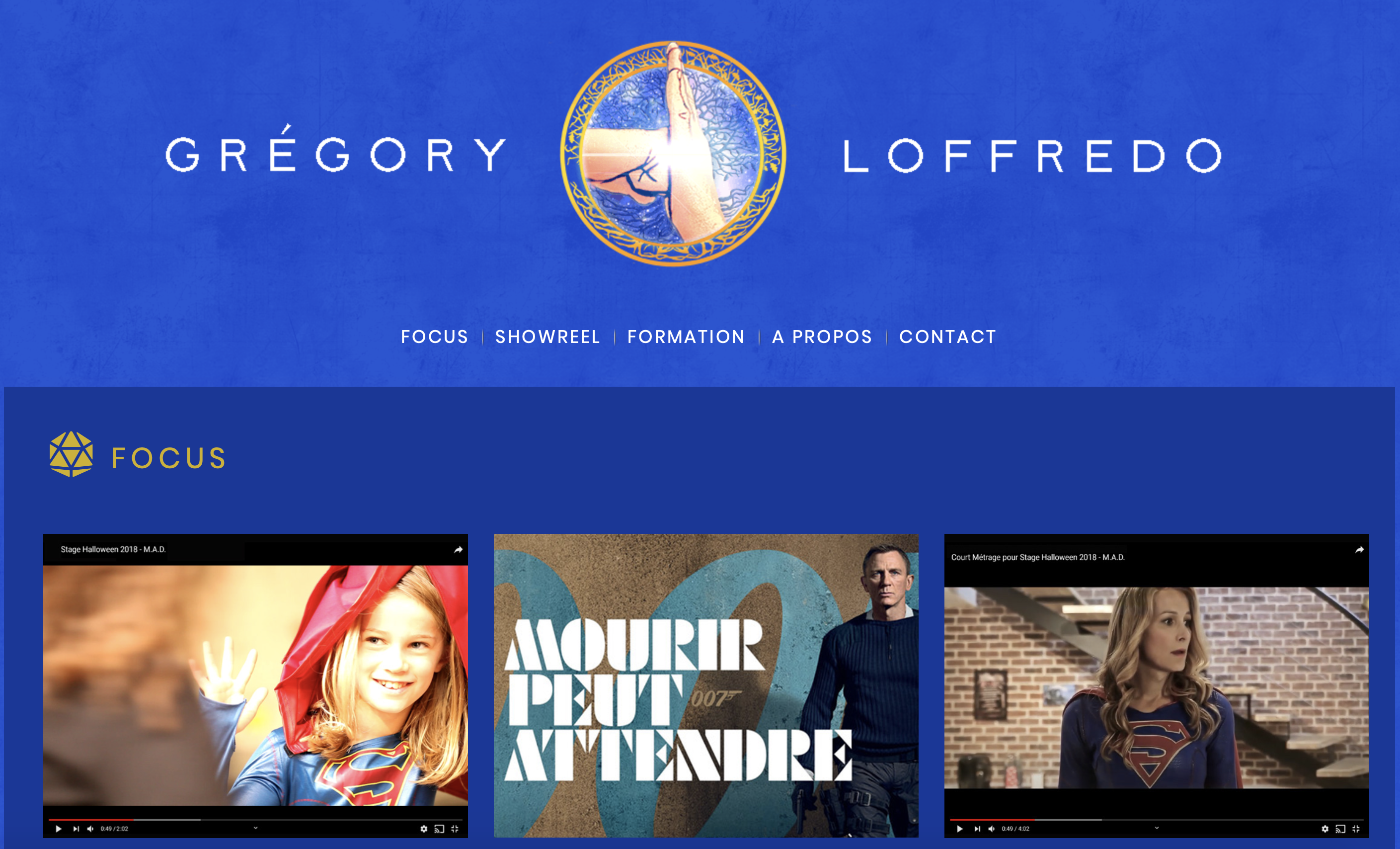 Inspir Communication refonte site internet Gregory Loffredo cascade cinema soins énergétiques reiki