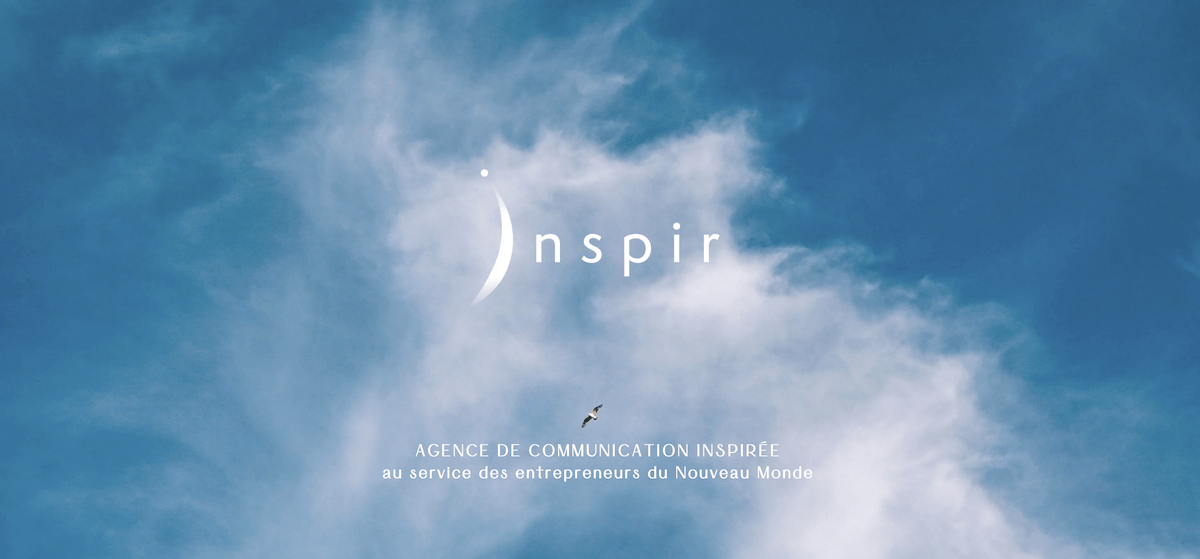 page d'accueil du site internet d'Inspir Communication